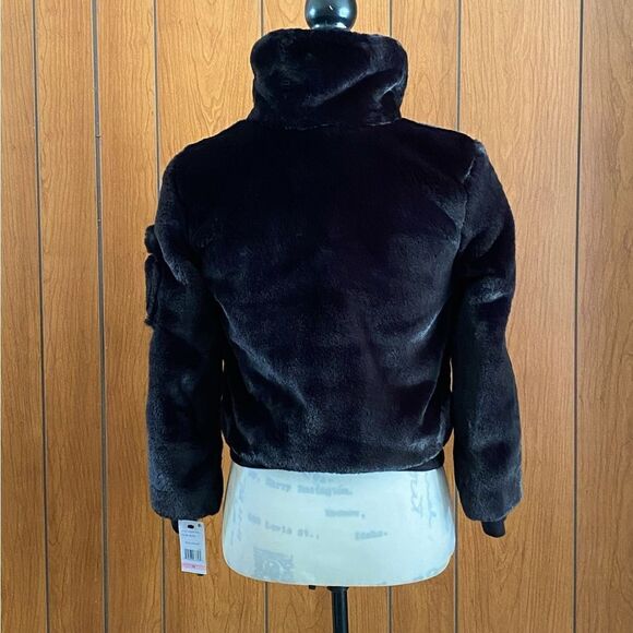 Sam. Girl's Harlow Faux Fur Jacket size 10 - Picture 4 of 12